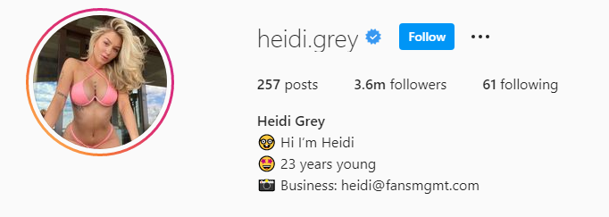 heidi grey instagram 