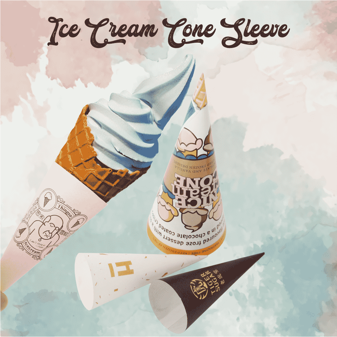 You Can Protect Your Ice Cream Cones with Custom Cone Sleeves