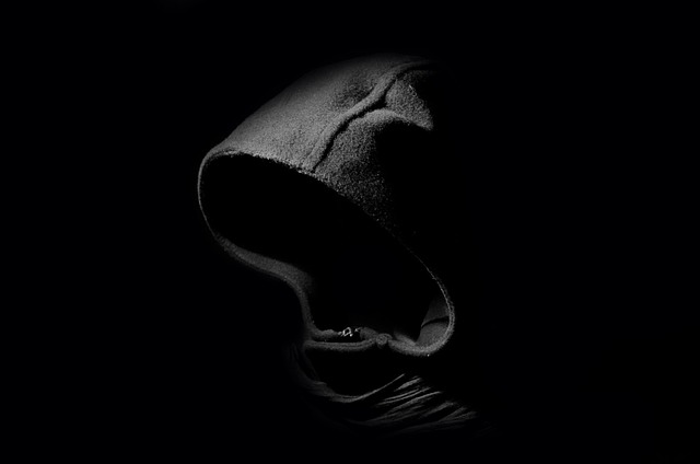 hoodie with black background
